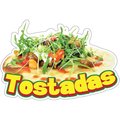 Signmission Tostadas Decal Concession Stand Food Truck Sticker, 8" x 4.5", D-DC-8 Tostadas19 D-DC-8 Tostadas19